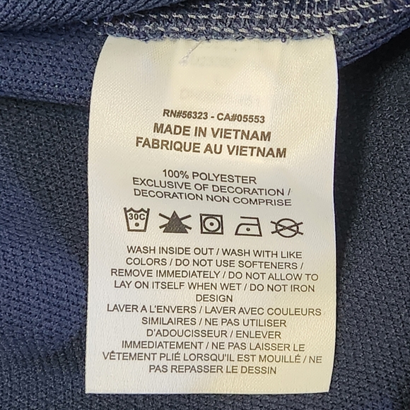 NWT Nike Golf Men's Player Half Zip Pullover PIL 2023 Open Ashen Slate Blue - Picture 9 of 10